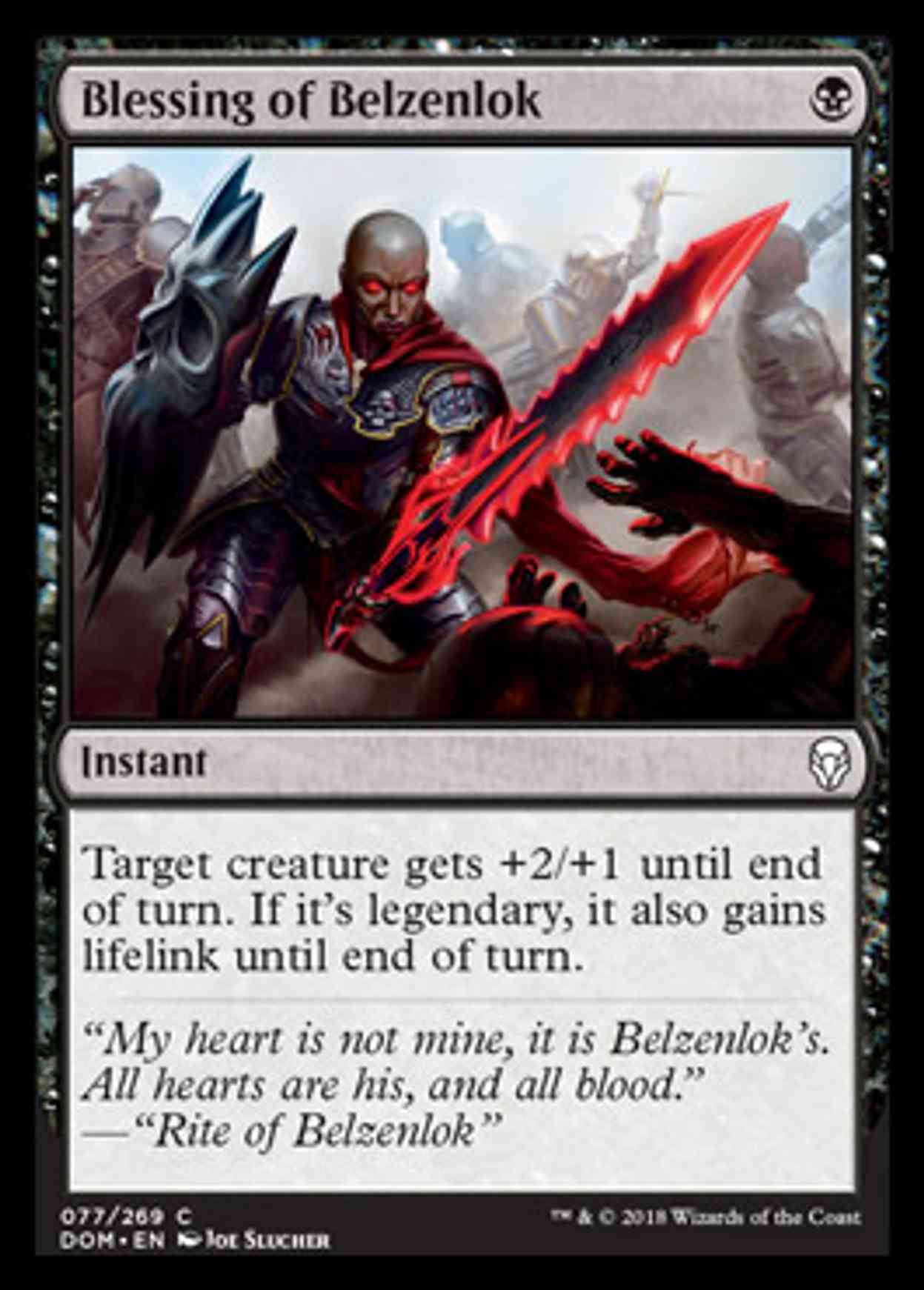 Blessing of Belzenlok magic card front