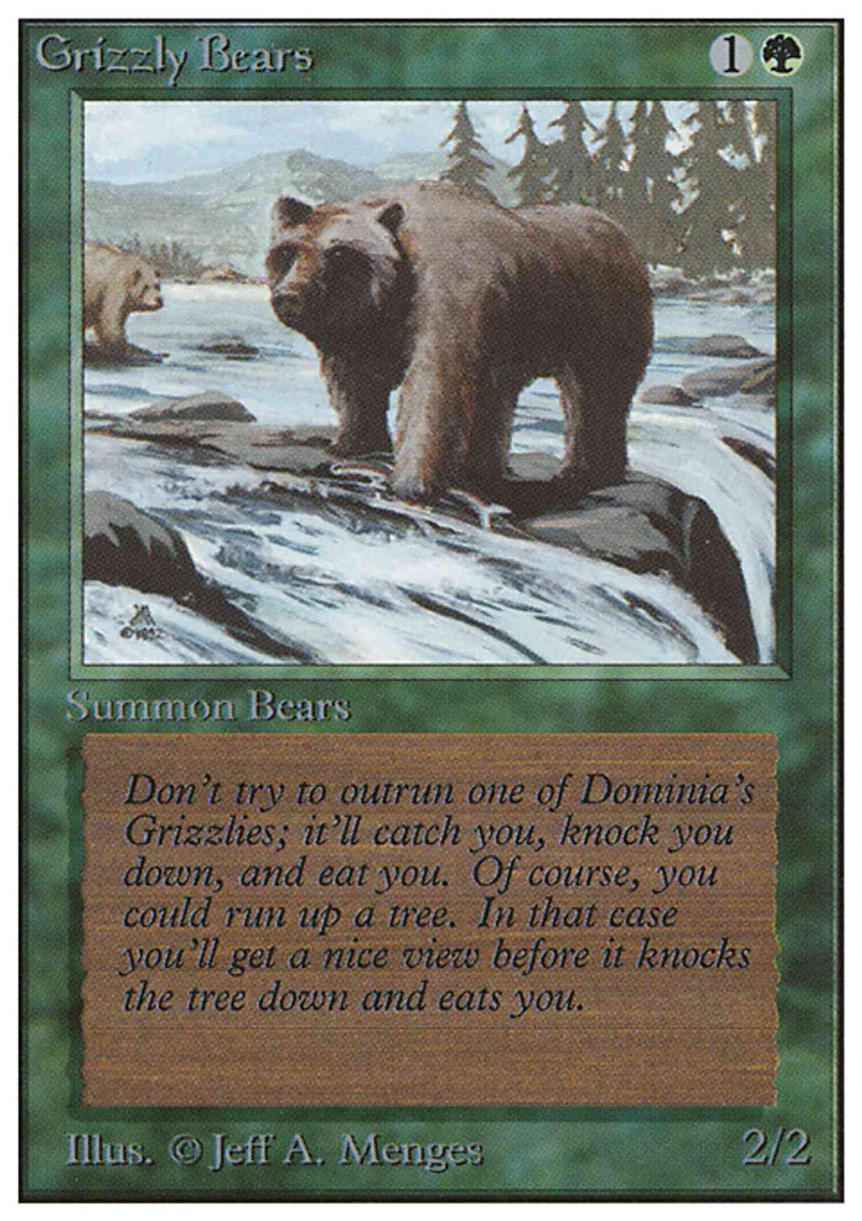Grizzly Bears magic card front