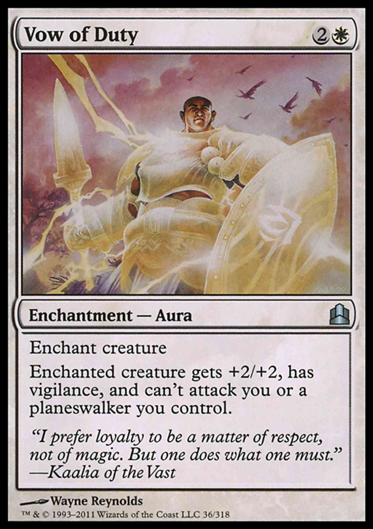 Vow of Duty magic card front