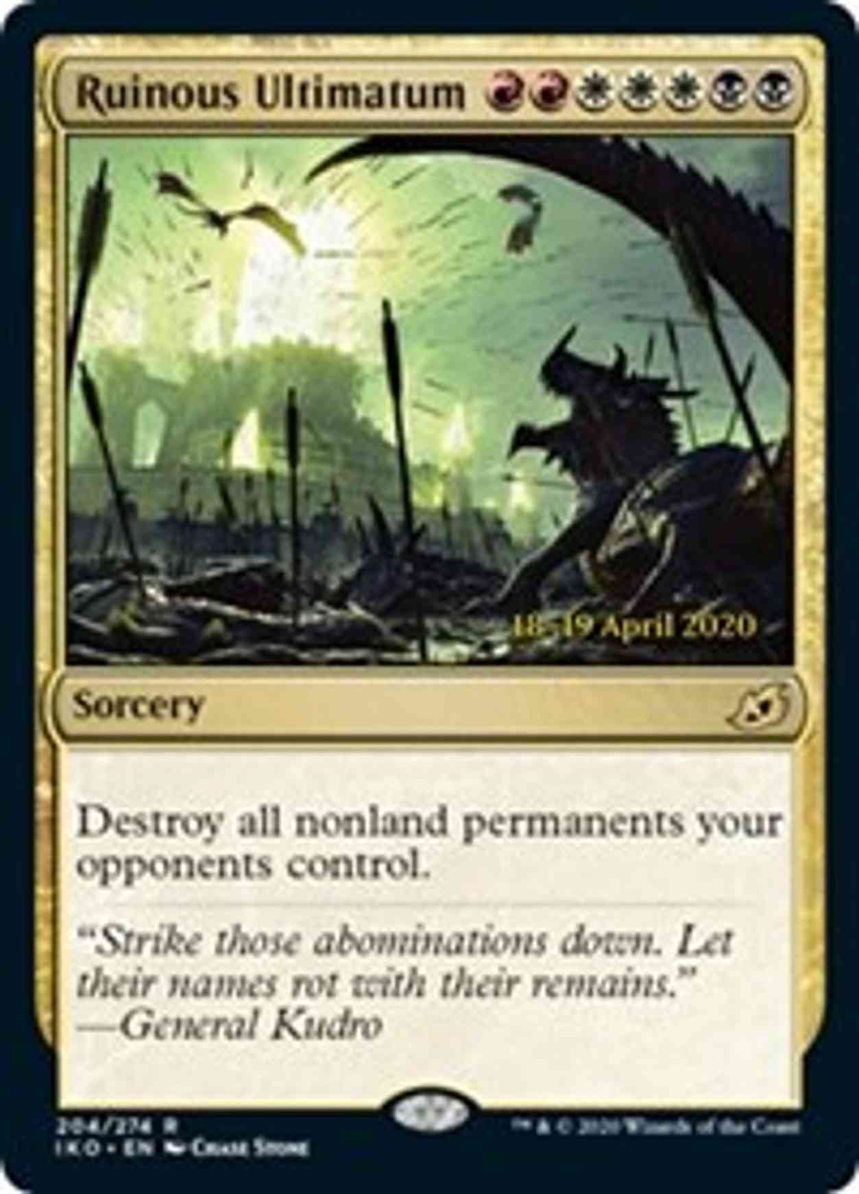Ruinous Ultimatum magic card front
