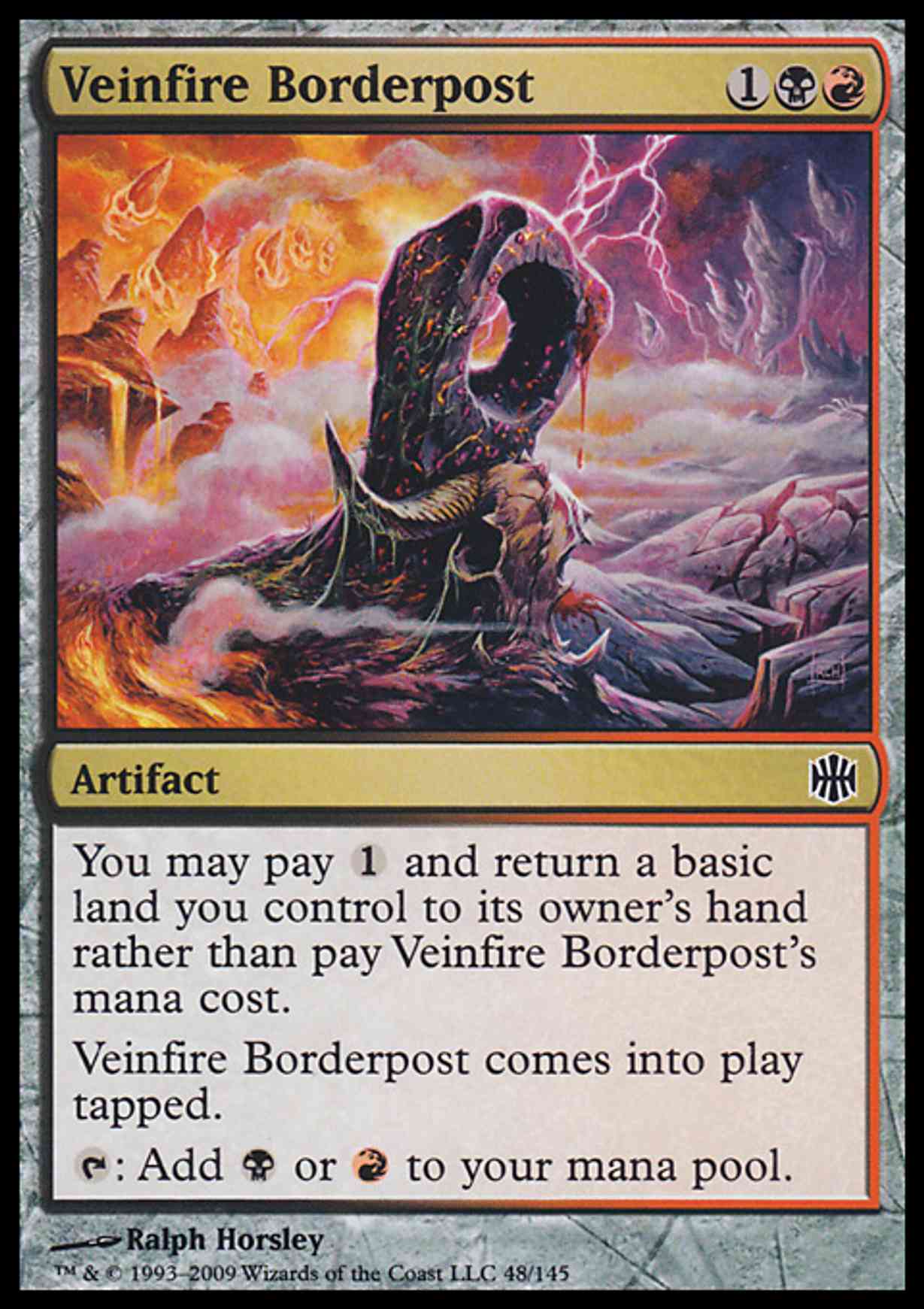 Veinfire Borderpost magic card front