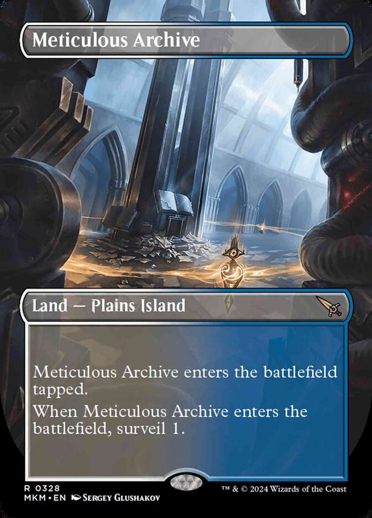 Meticulous Archive (Borderless) magic card front