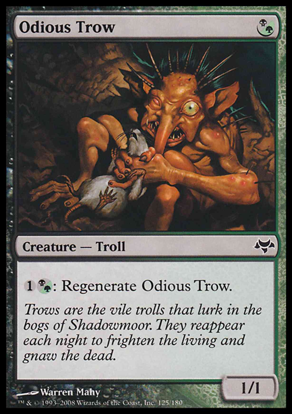 Odious Trow magic card front