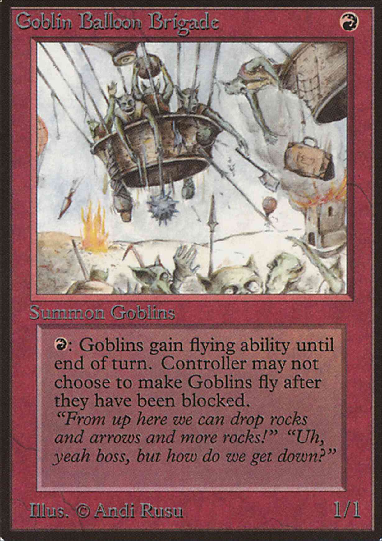 Goblin Balloon Brigade magic card front