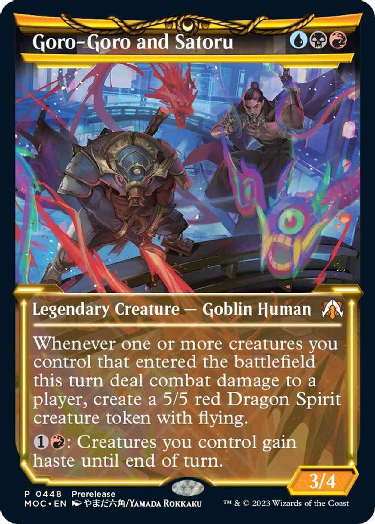 Goro-Goro and Satoru (Showcase) magic card front