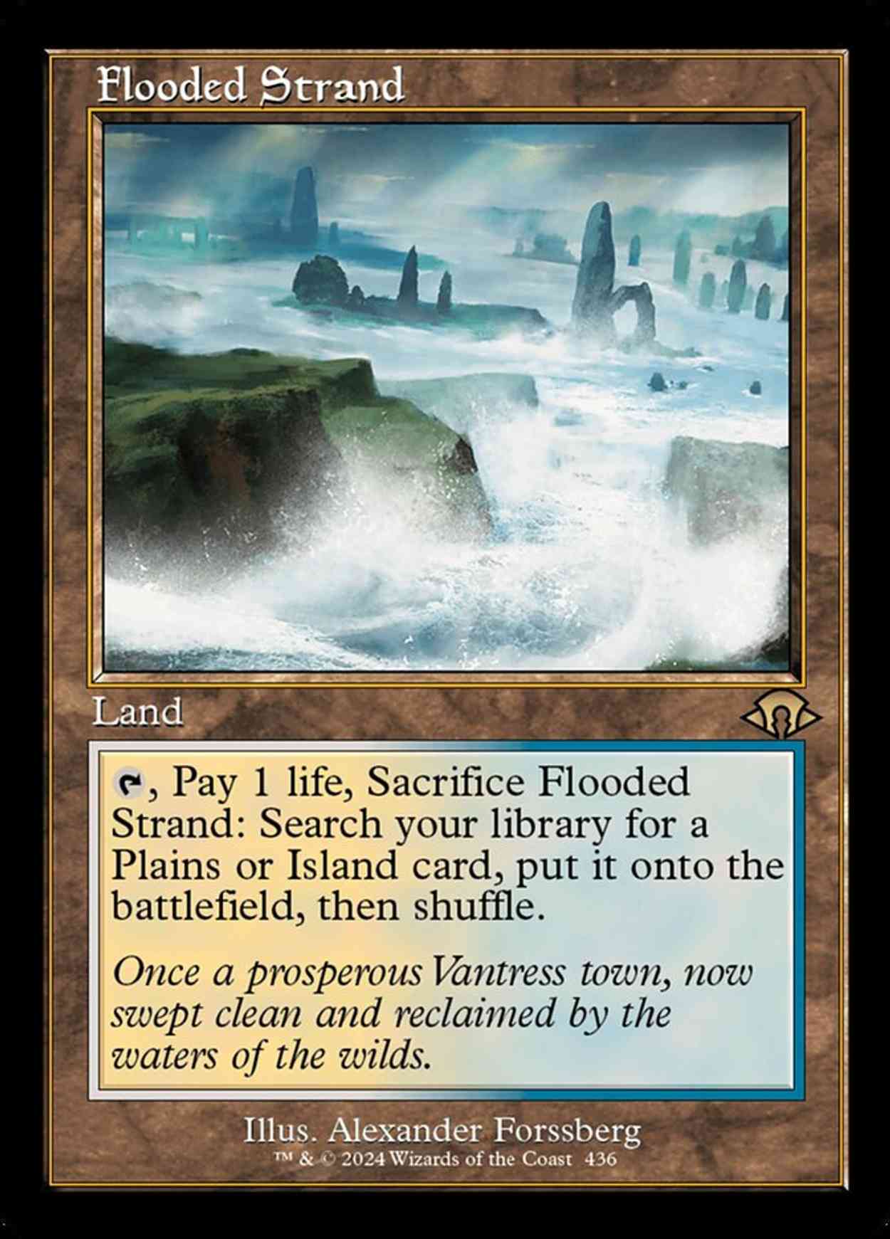 Flooded Strand (Retro Frame) magic card front