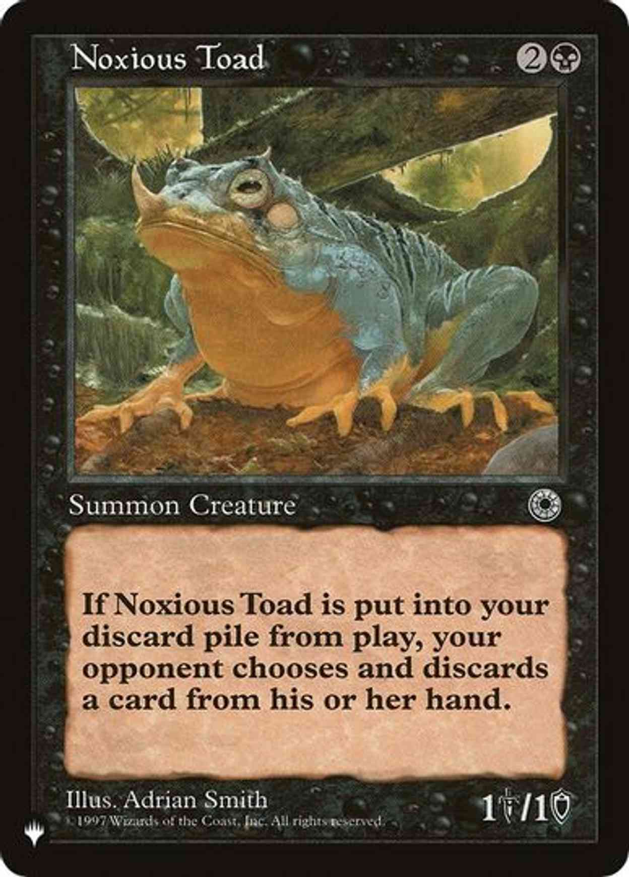 Noxious Toad magic card front