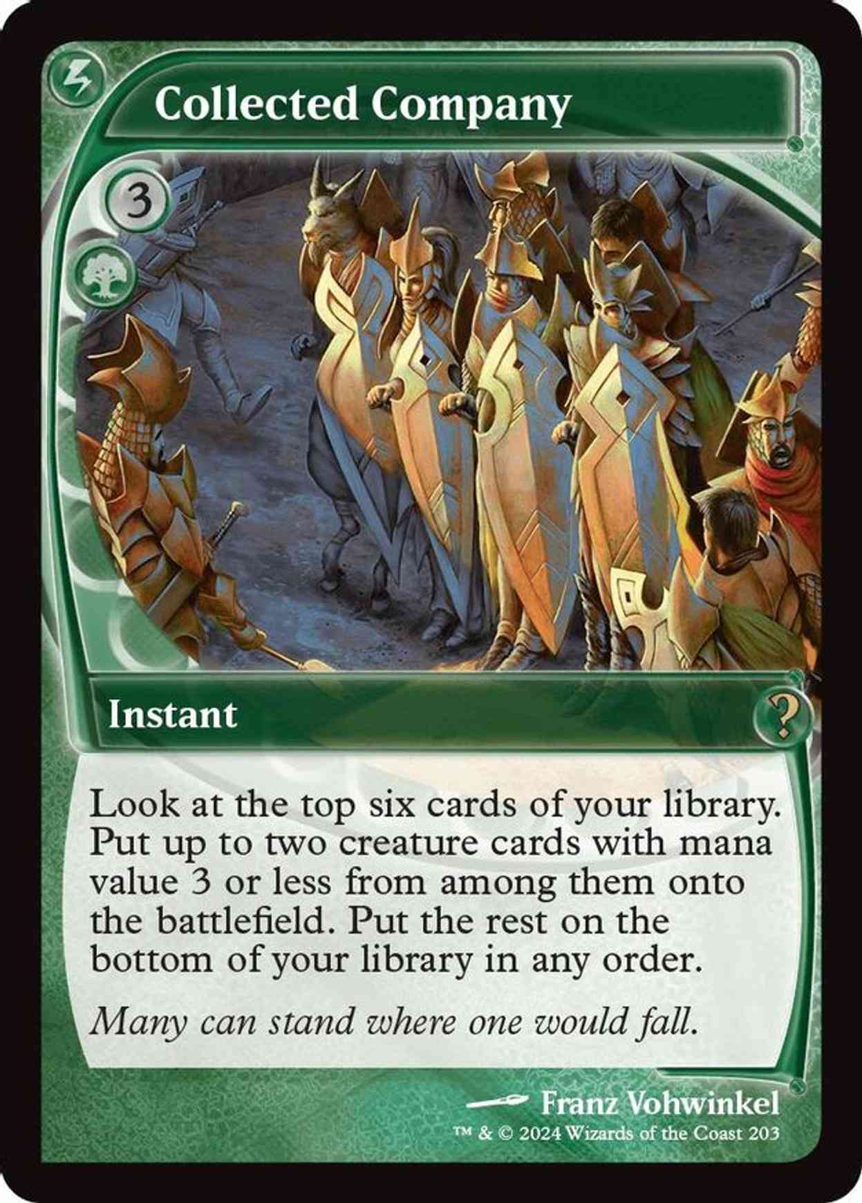 Collected Company (Future Sight) magic card front