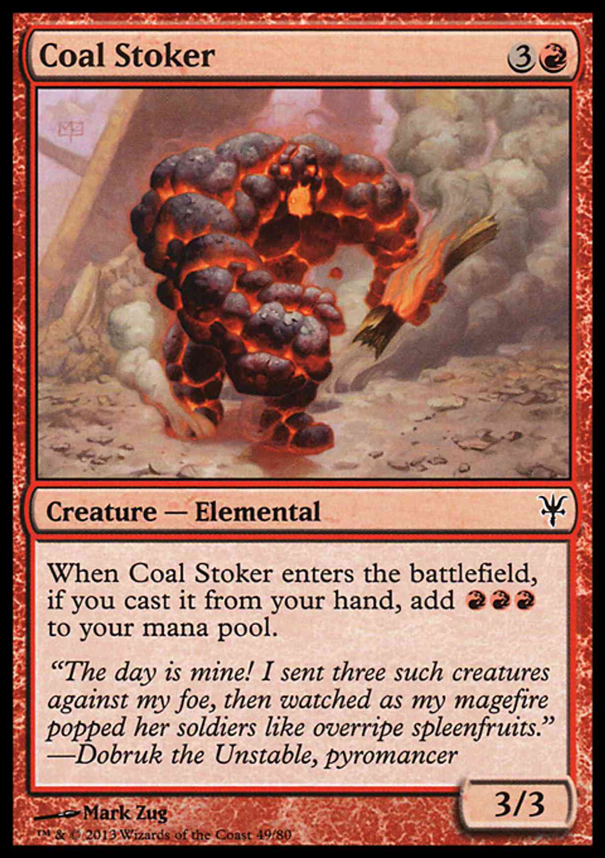 Coal Stoker magic card front