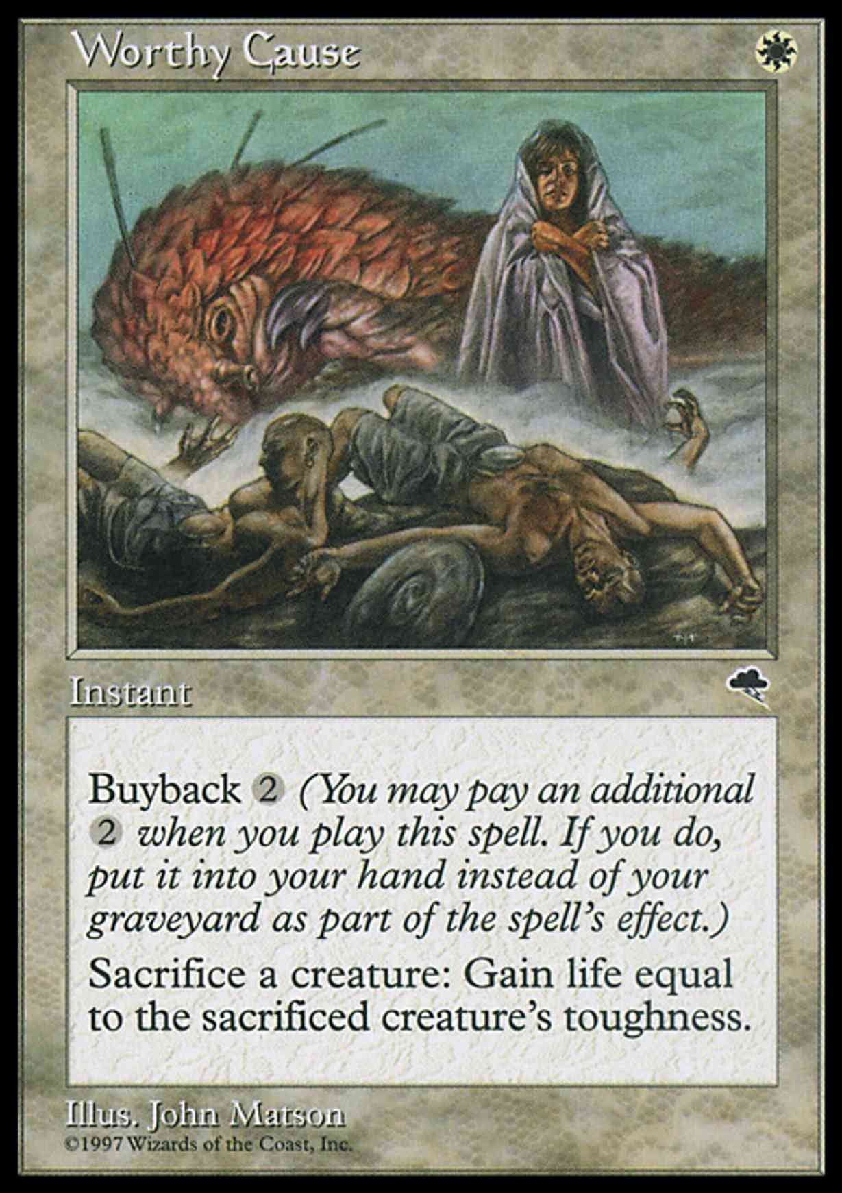Worthy Cause magic card front