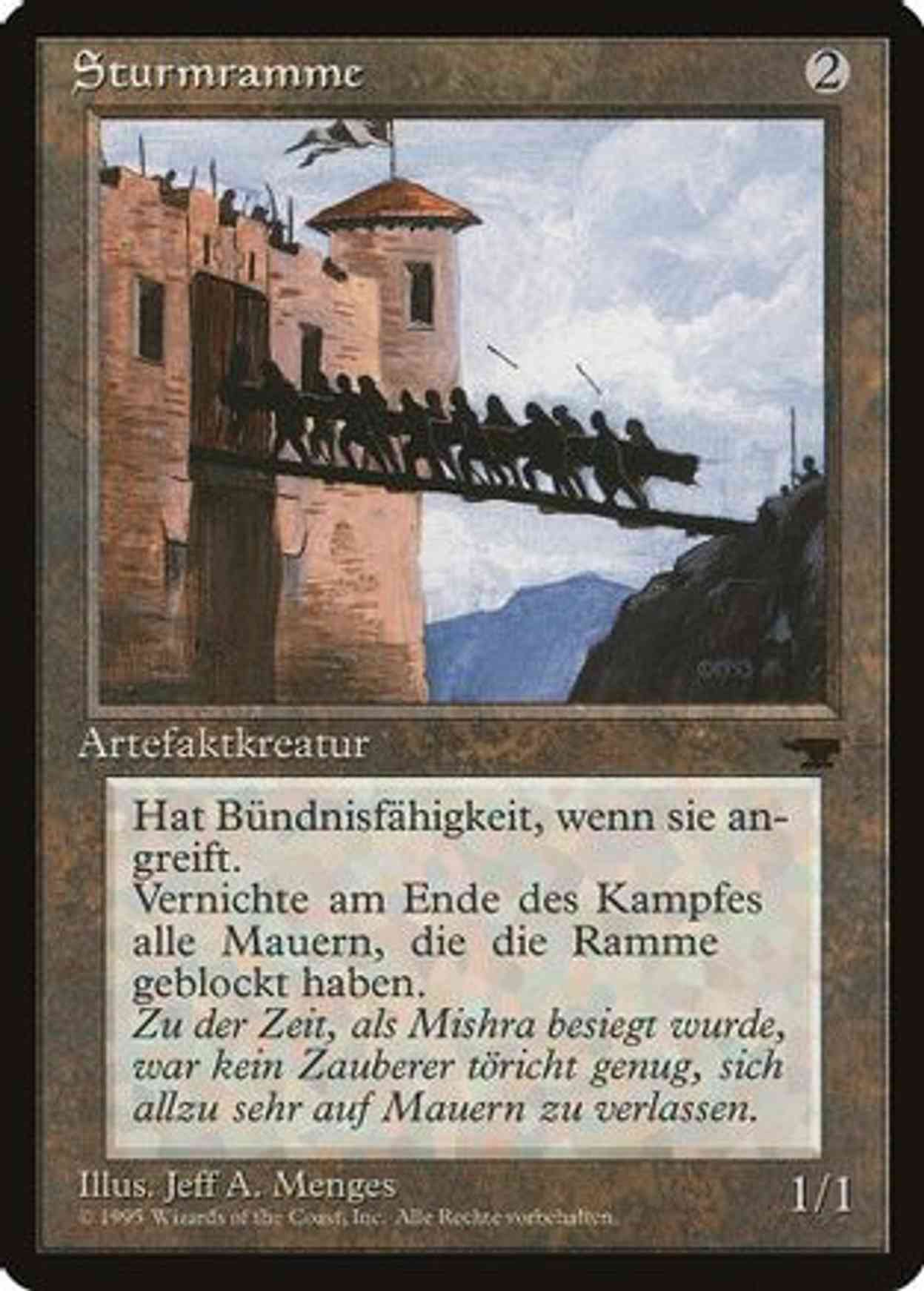 Battering Ram (German) - "Sturmramme" magic card front
