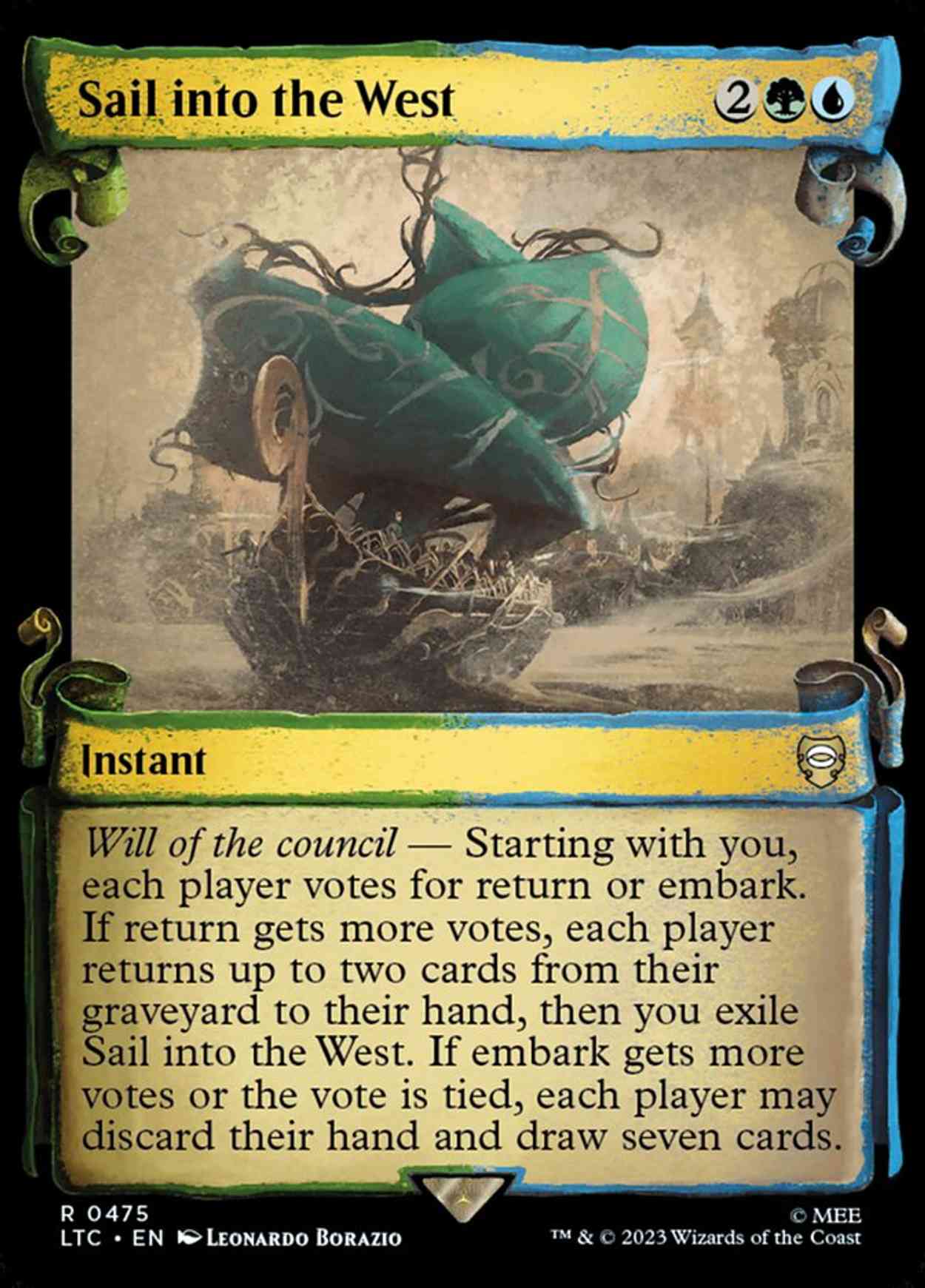 Sail into the West (Showcase Scrolls) magic card front