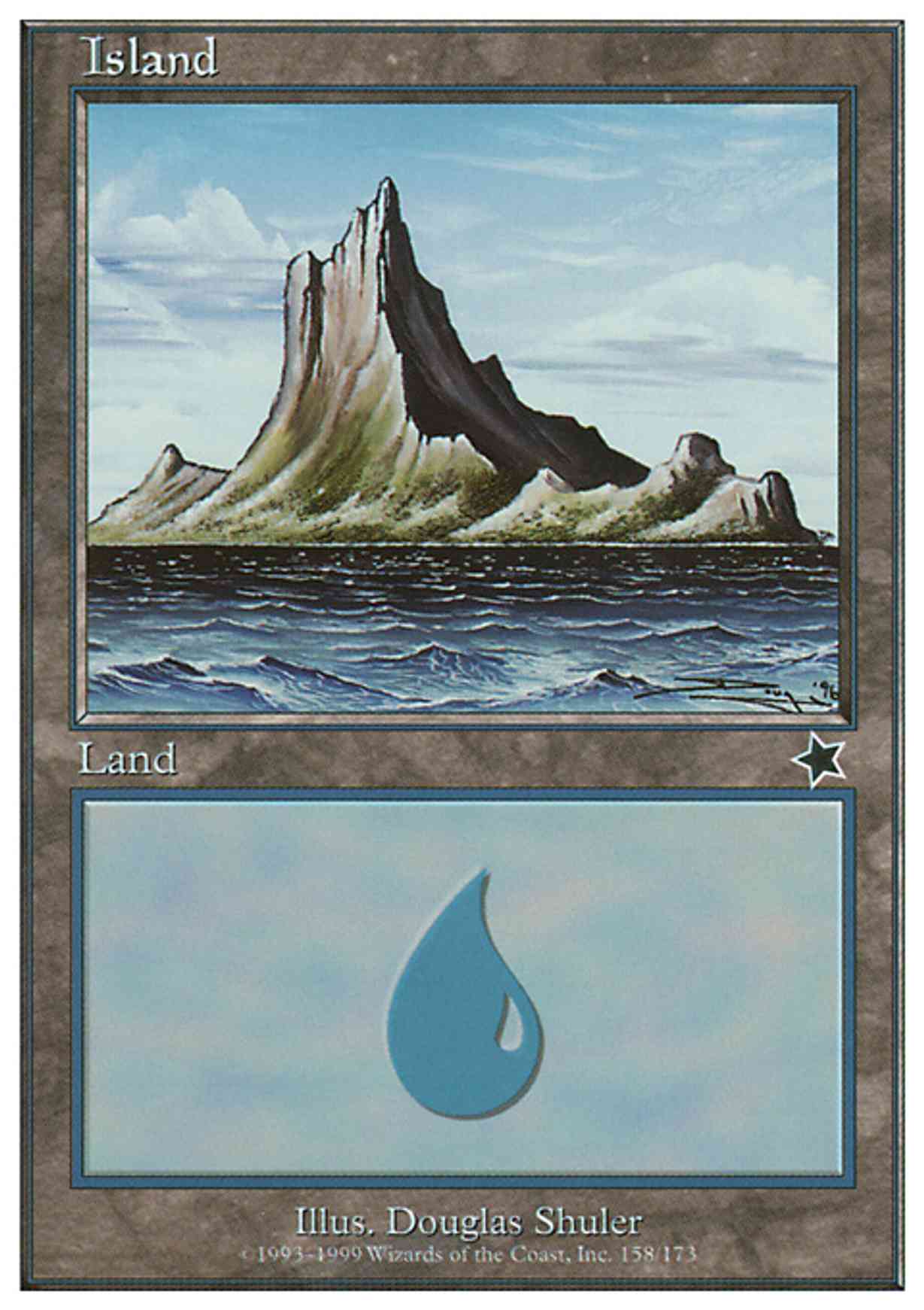 Island (158)  magic card front