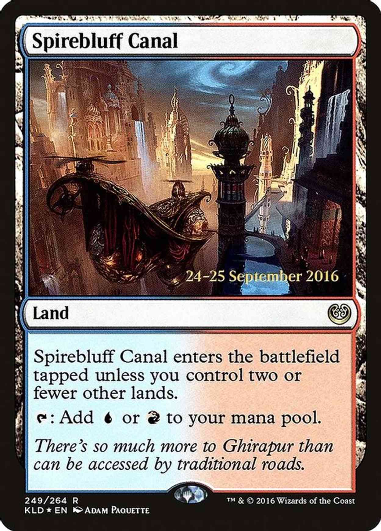 Spirebluff Canal (KLD) magic card front