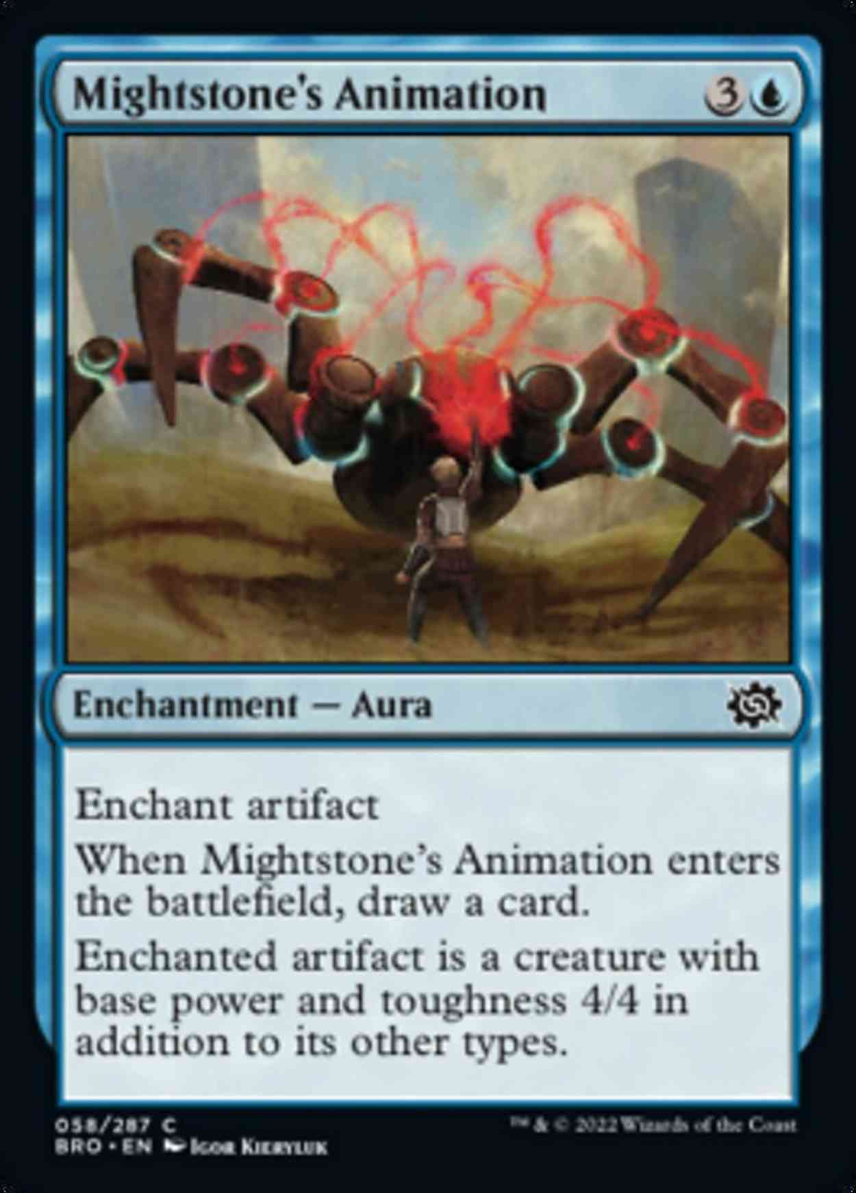 Mightstone's Animation magic card front