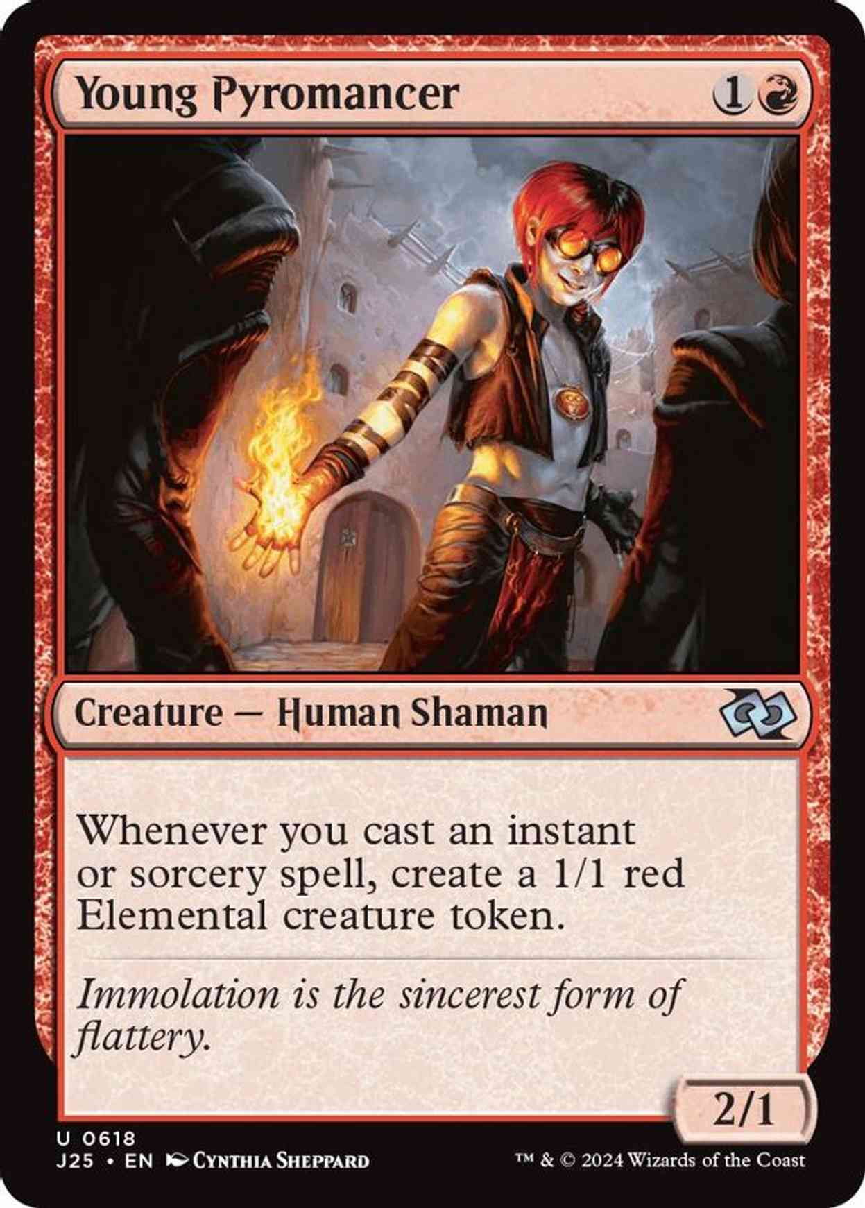 Young Pyromancer magic card front