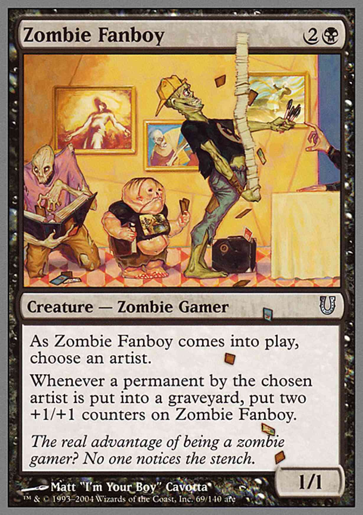 Zombie Fanboy magic card front