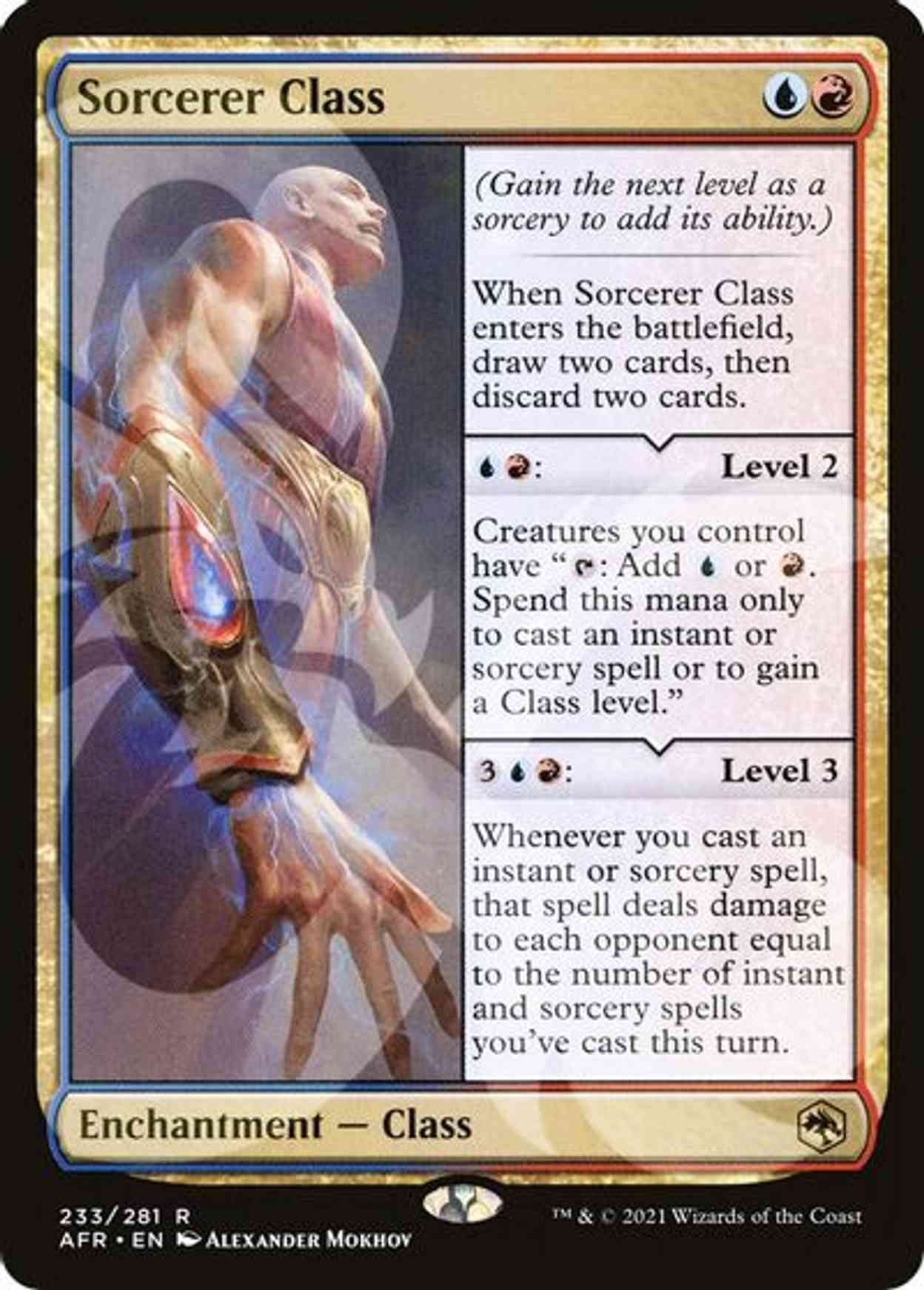 Sorcerer Class magic card front