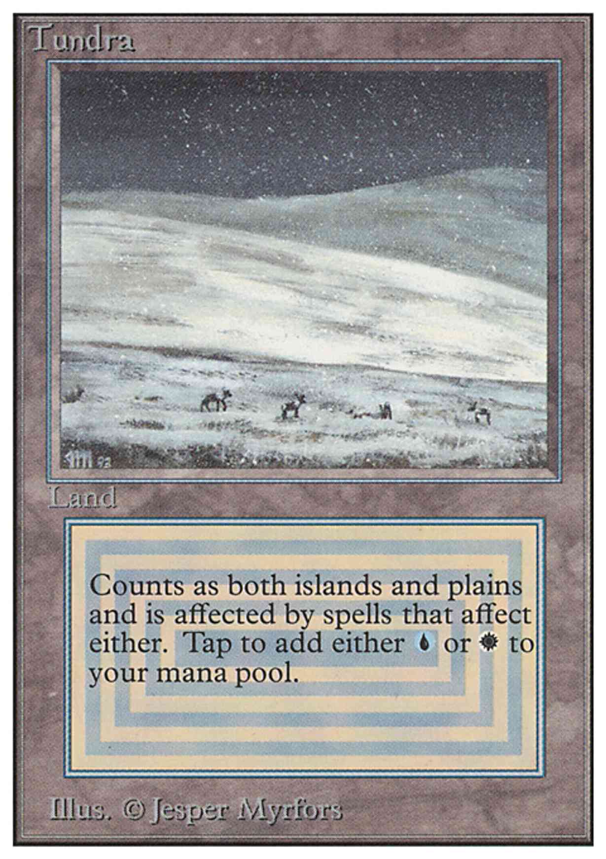 Tundra magic card front