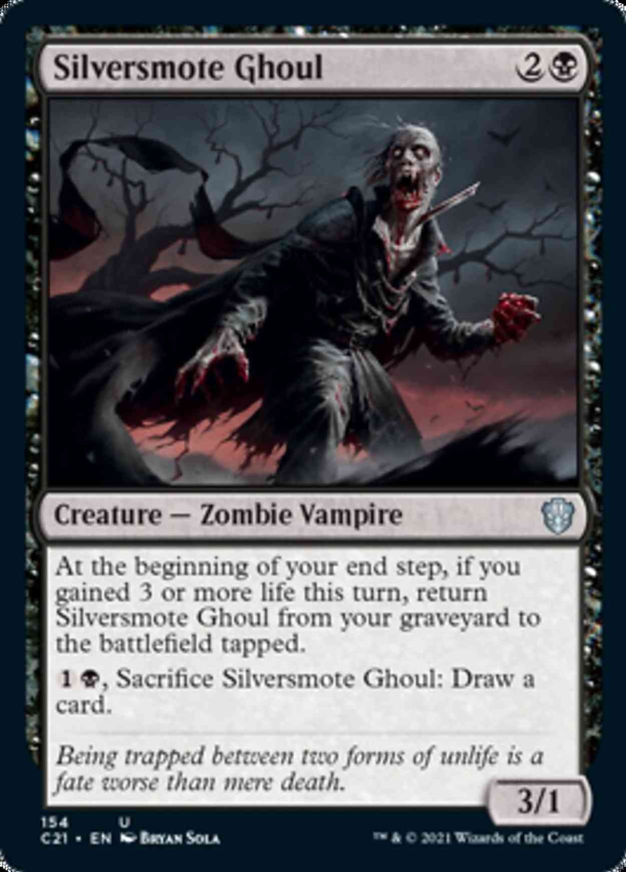 Silversmote Ghoul magic card front