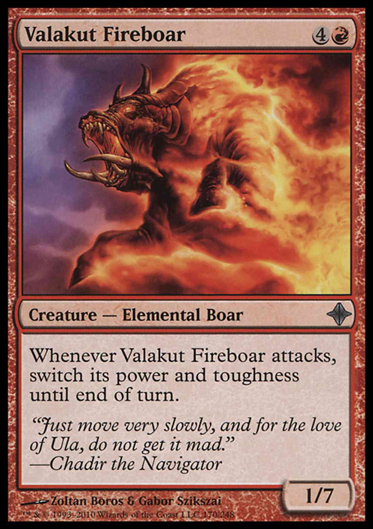 Valakut Fireboar magic card front