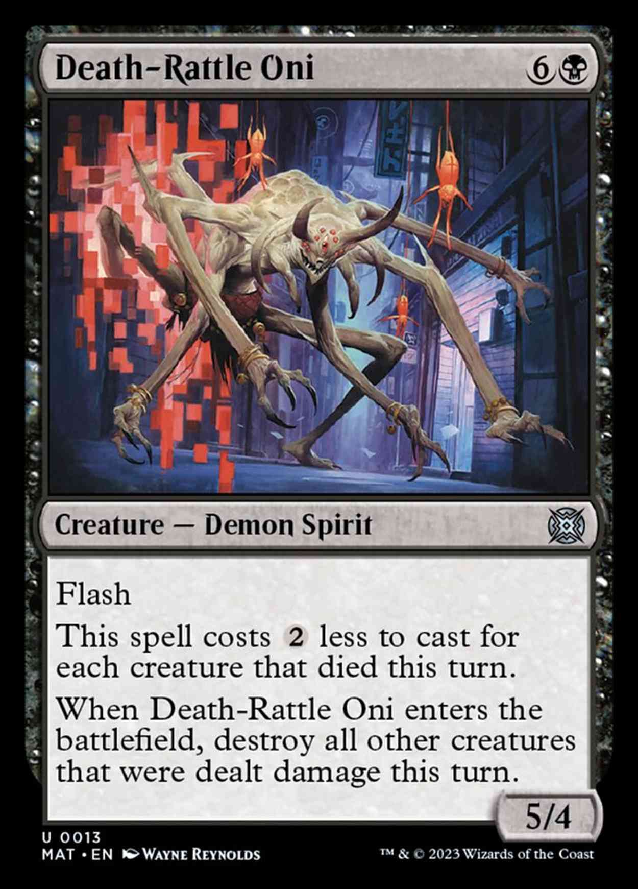 Death-Rattle Oni magic card front