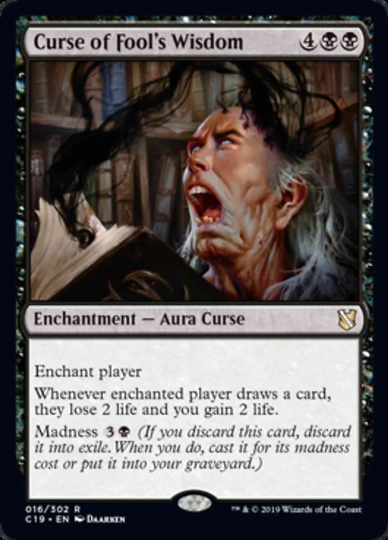 Curse of Fool's Wisdom magic card front