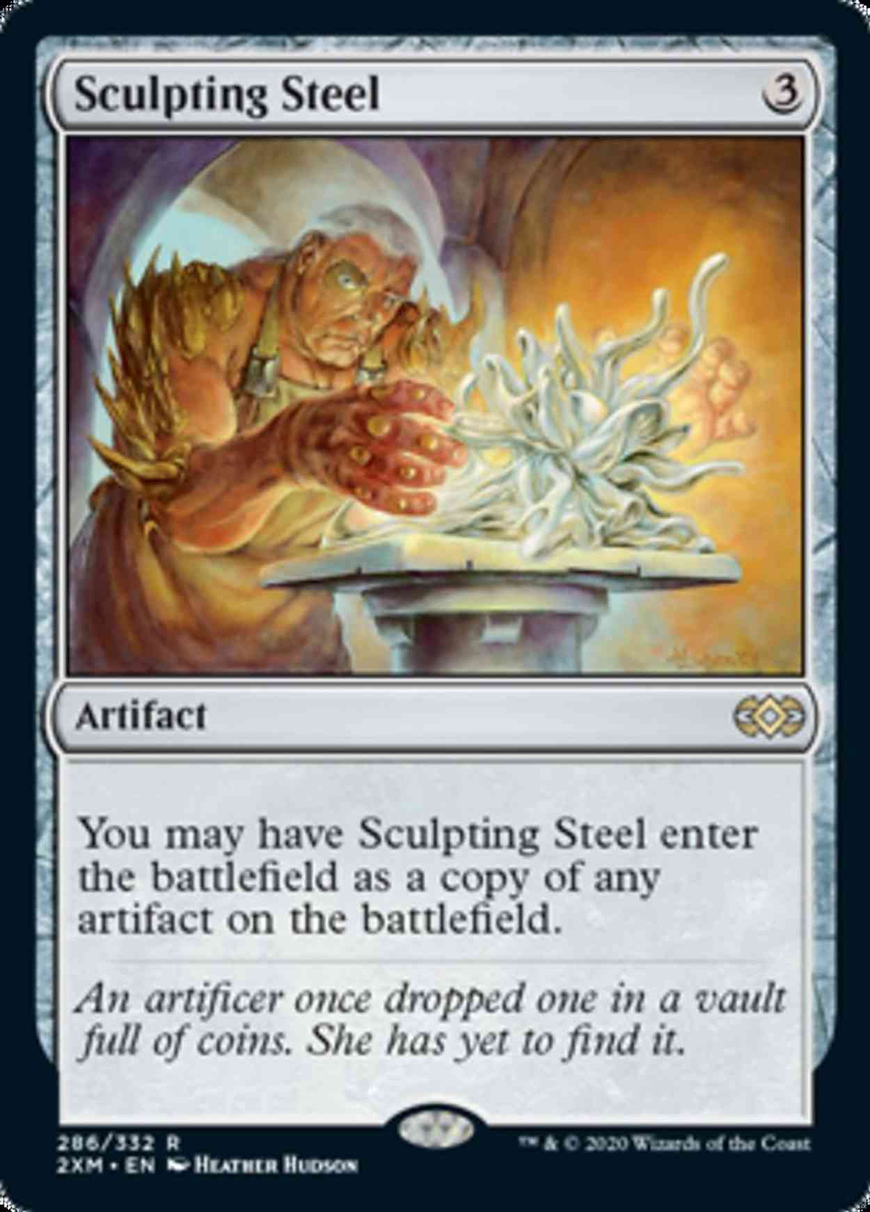 Sculpting Steel magic card front