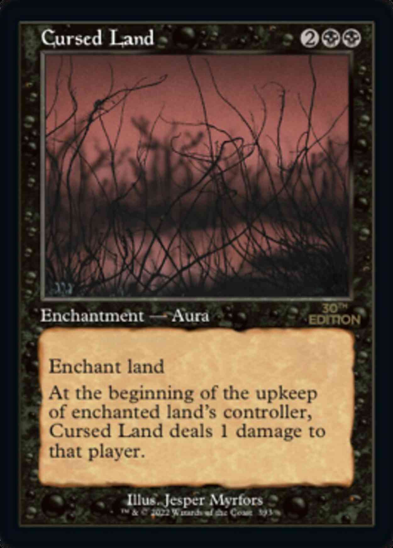 Cursed Land (Retro Frame) magic card front