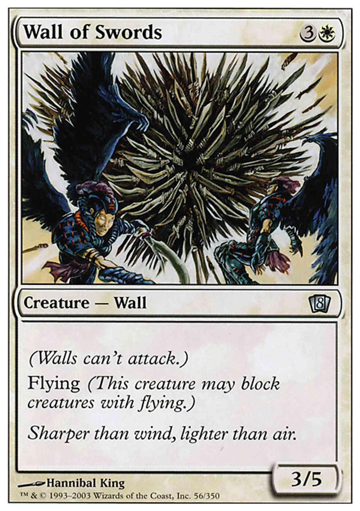 Wall of Swords magic card front