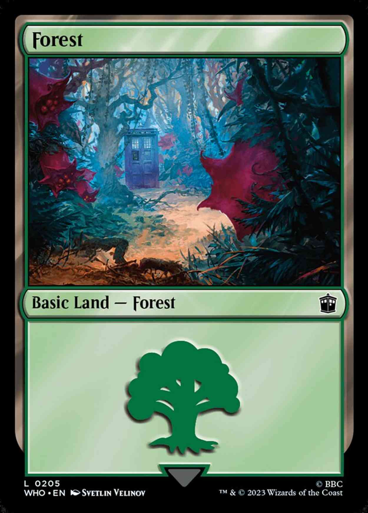 Forest (0205) magic card front