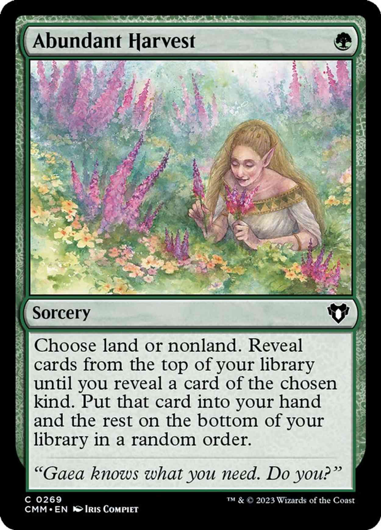 Abundant Harvest magic card front