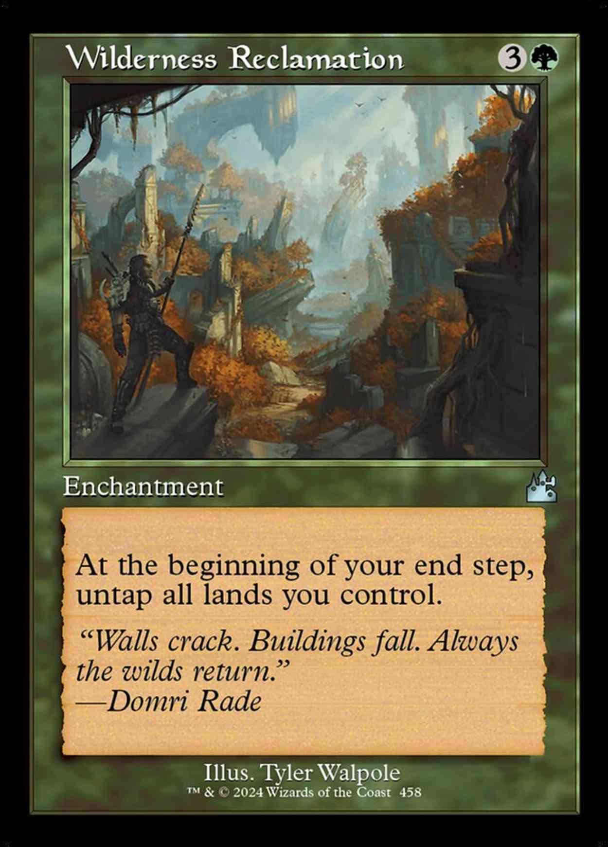 Wilderness Reclamation (Retro Frame) magic card front