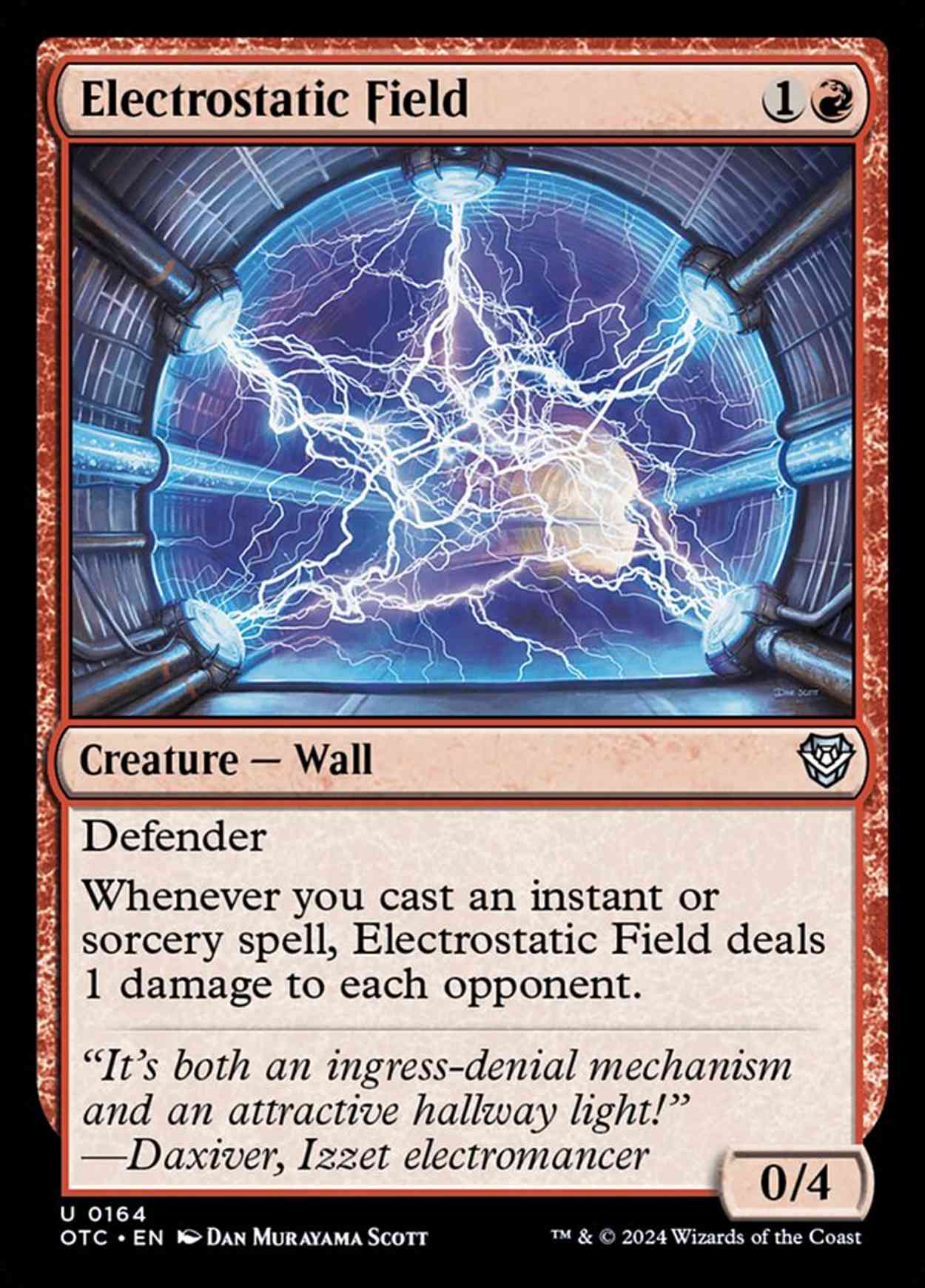 Electrostatic Field magic card front