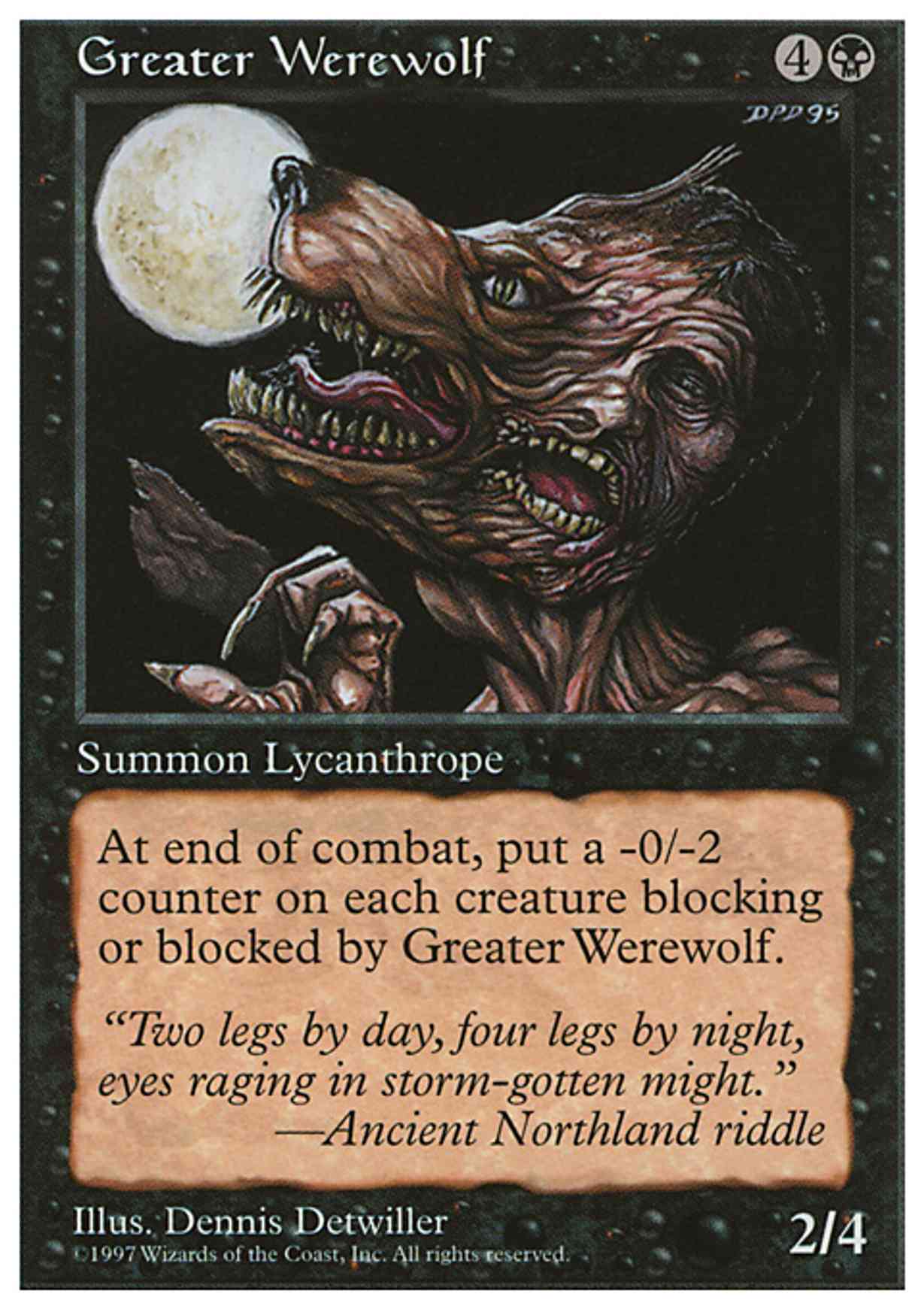 Greater Werewolf magic card front