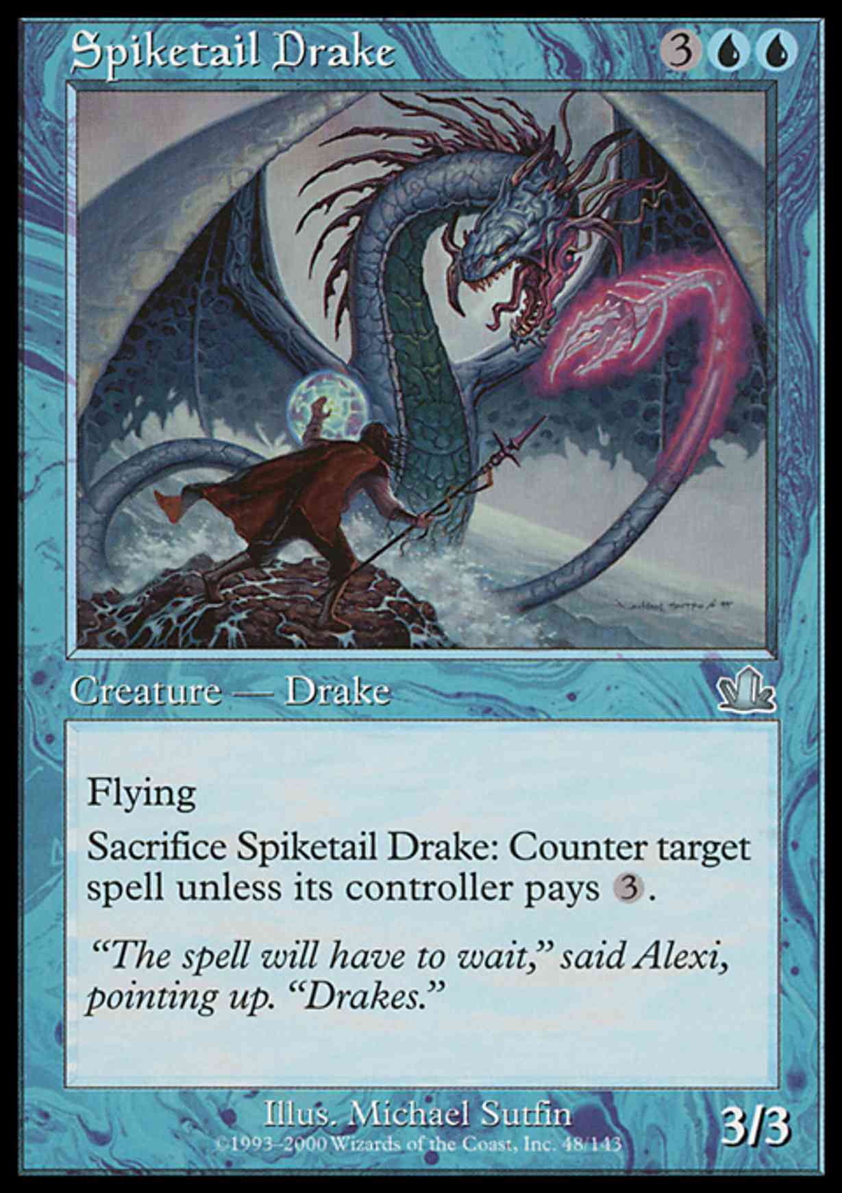 Spiketail Drake magic card front