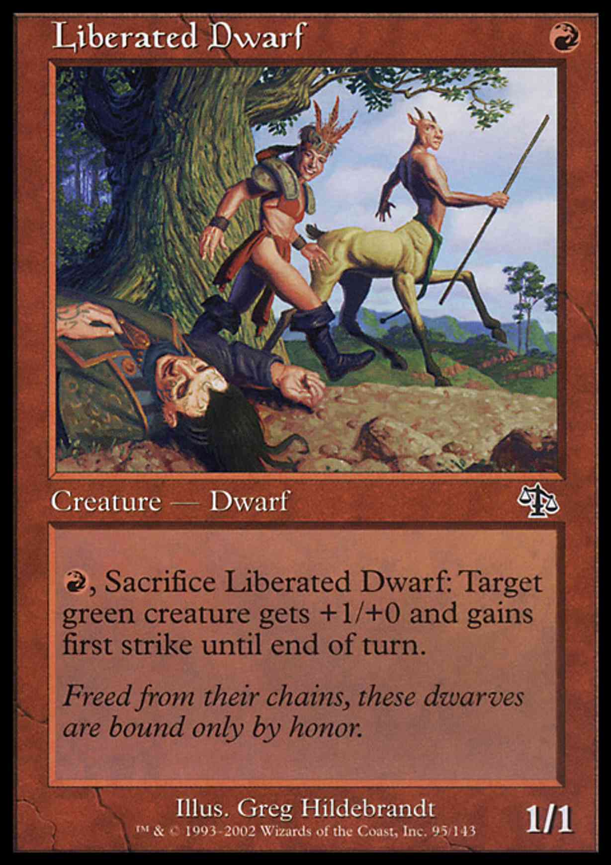 Liberated Dwarf magic card front