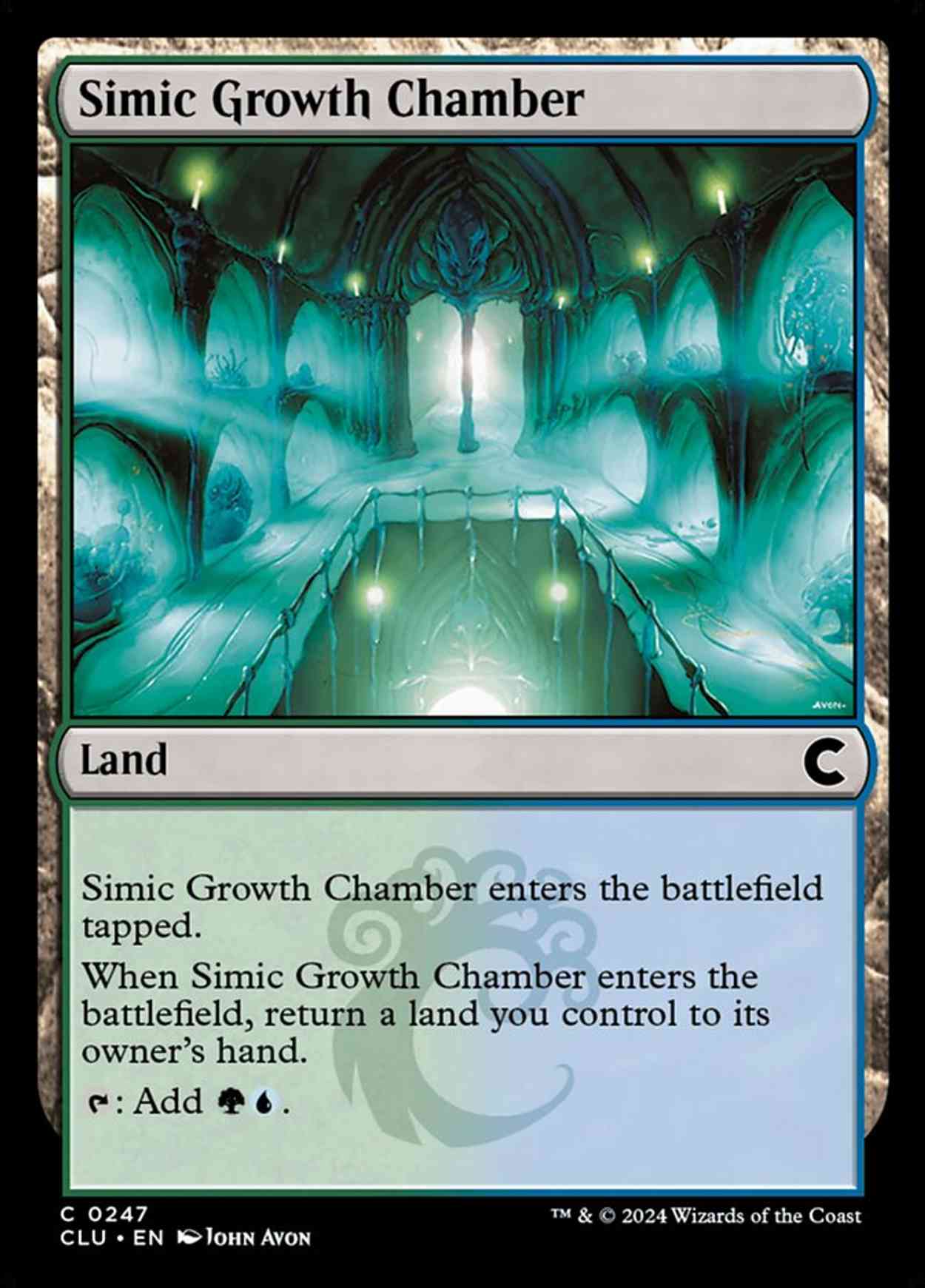 Simic Growth Chamber magic card front
