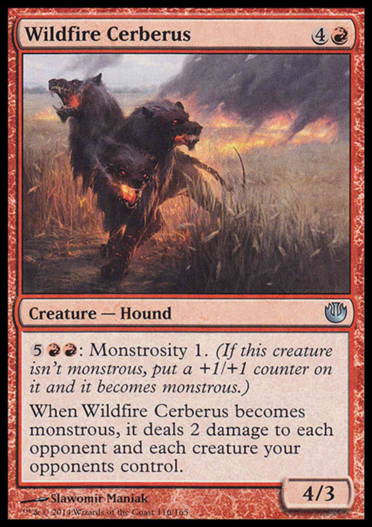 Wildfire Cerberus magic card front