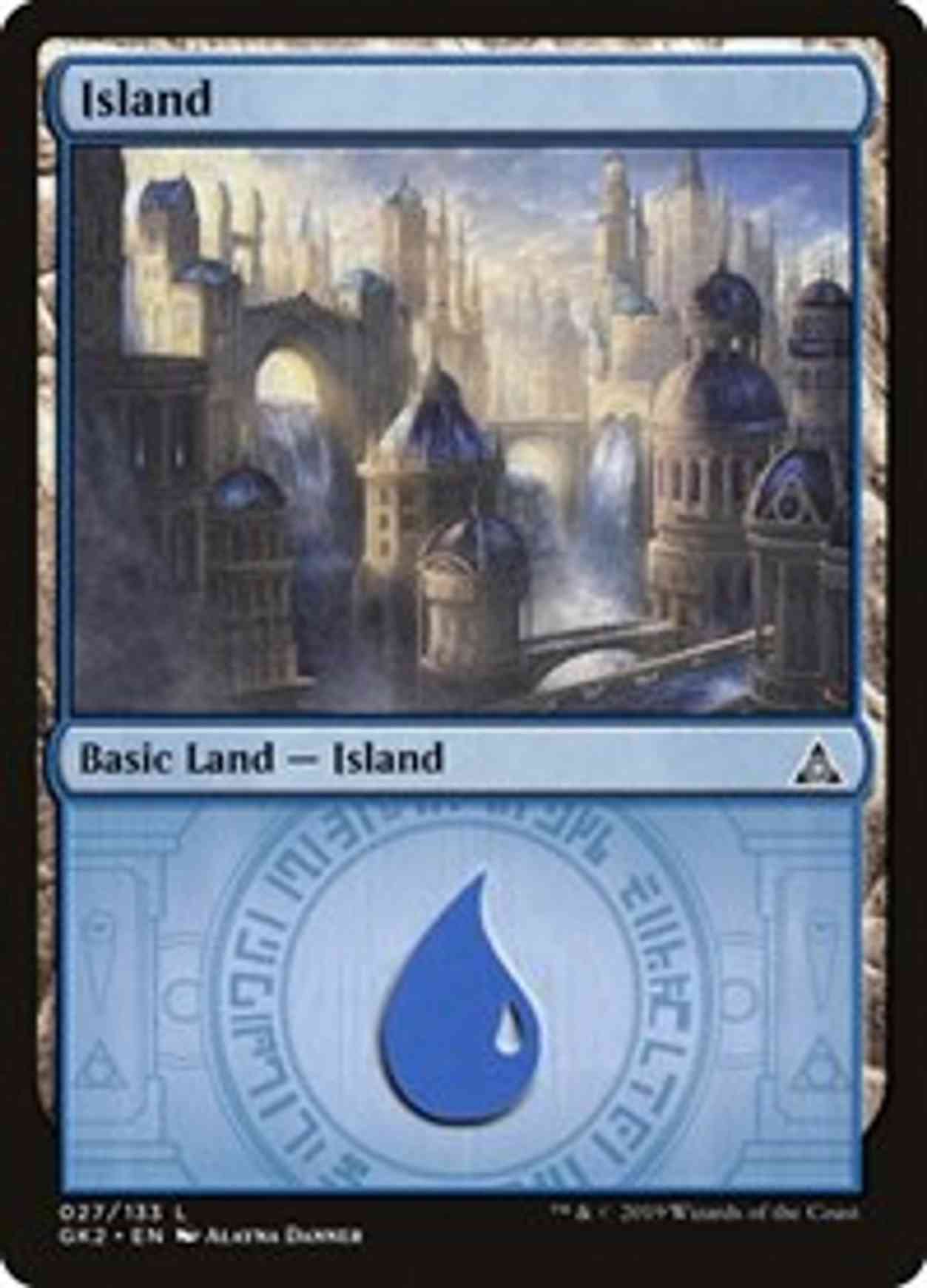 Island (27) magic card front