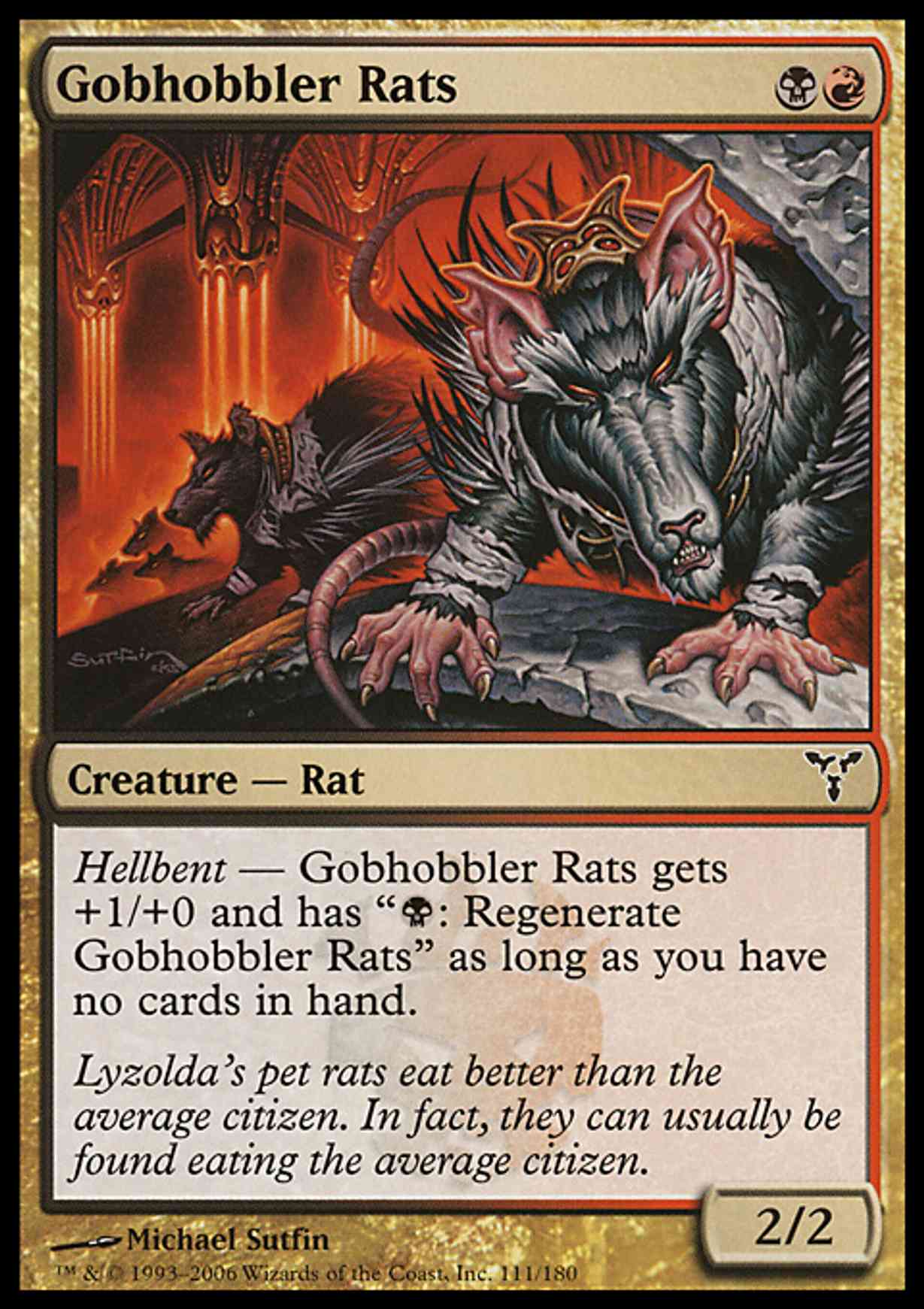 Gobhobbler Rats magic card front