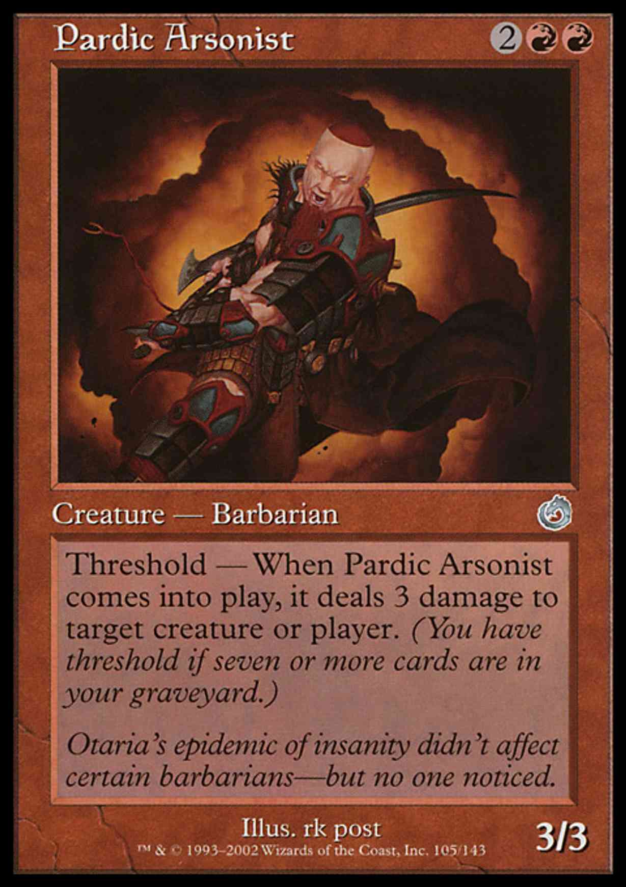 Pardic Arsonist magic card front