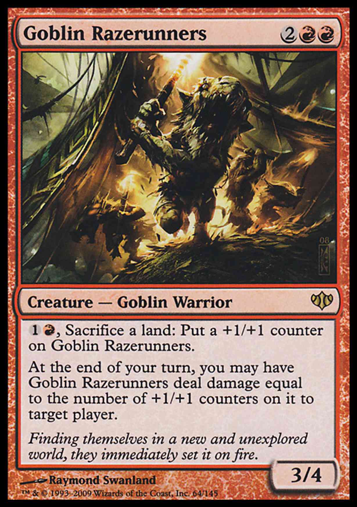 Goblin Razerunners magic card front