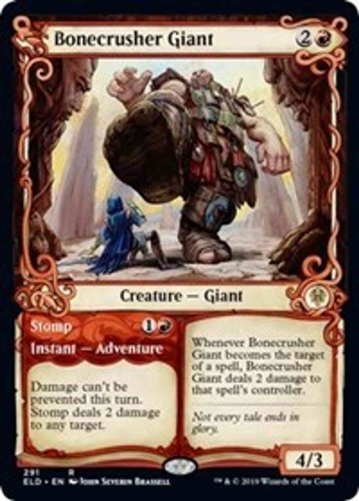 Bonecrusher Giant (Showcase) magic card front