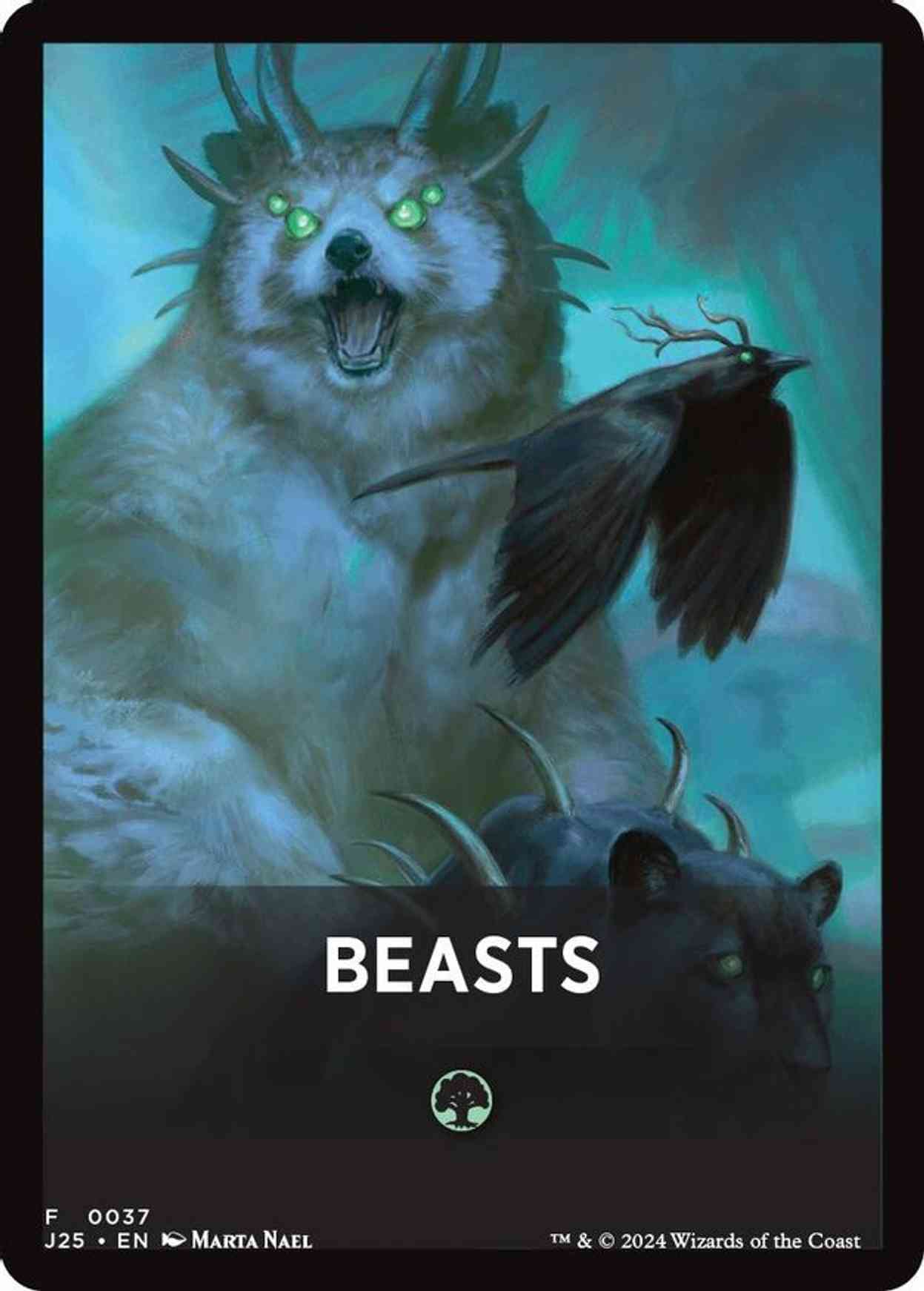 Beasts Theme Card magic card front