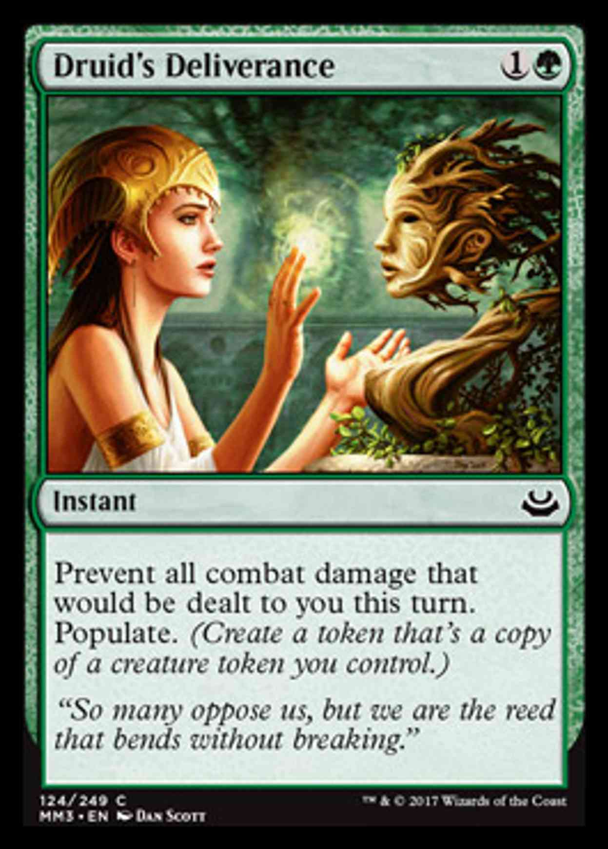 Druid's Deliverance magic card front