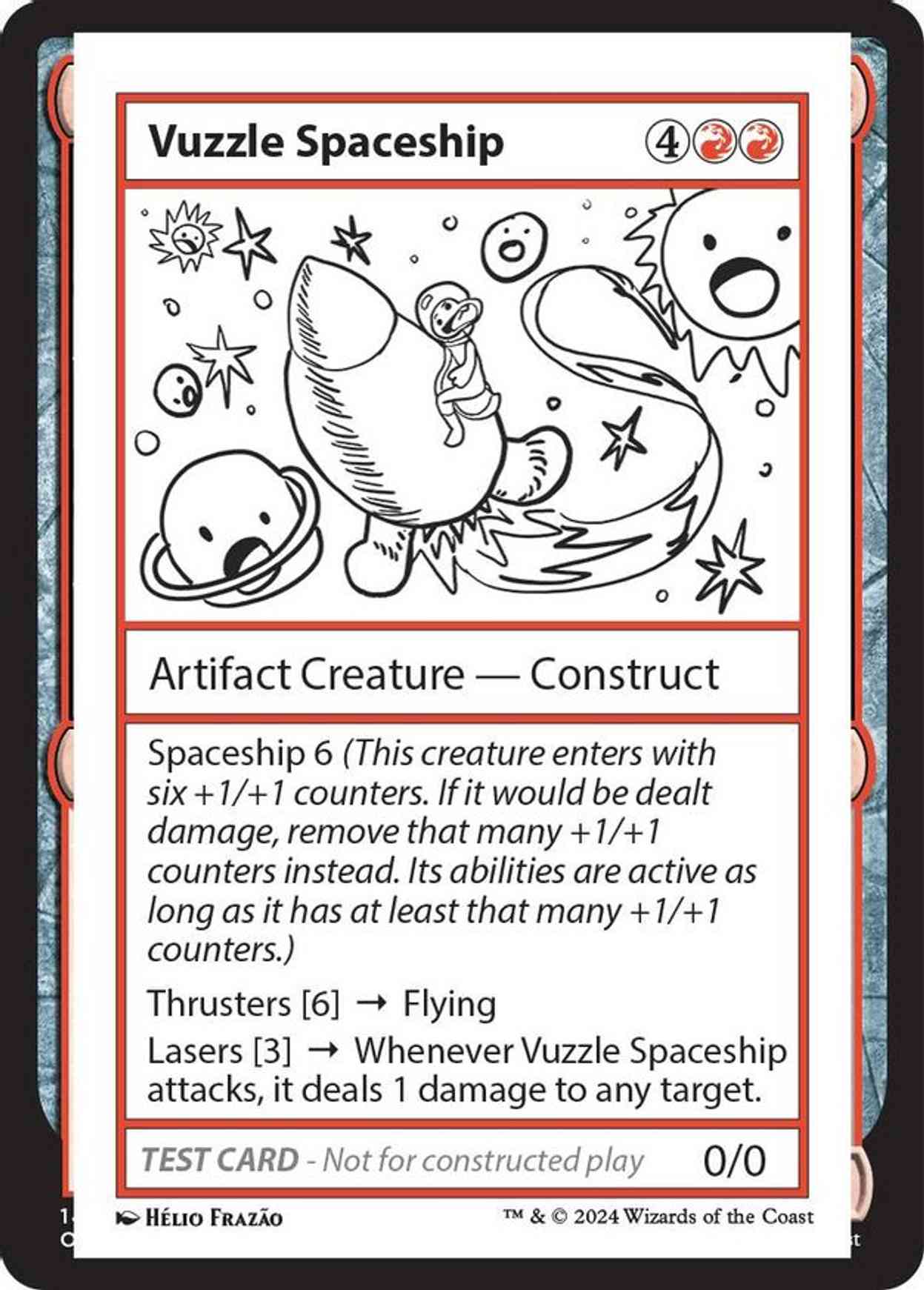 Vuzzle Spaceship magic card front