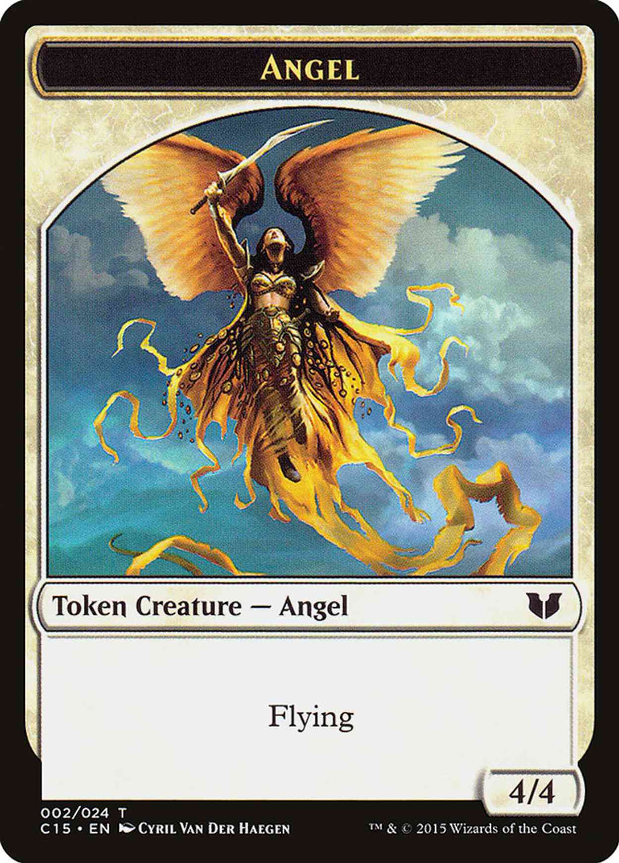 Angel // Knight (Vigilance) Double-Sided Token magic card front