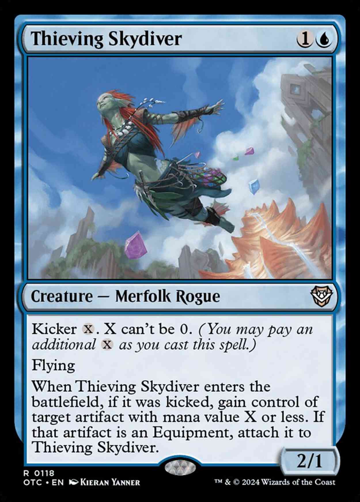 Thieving Skydiver magic card front