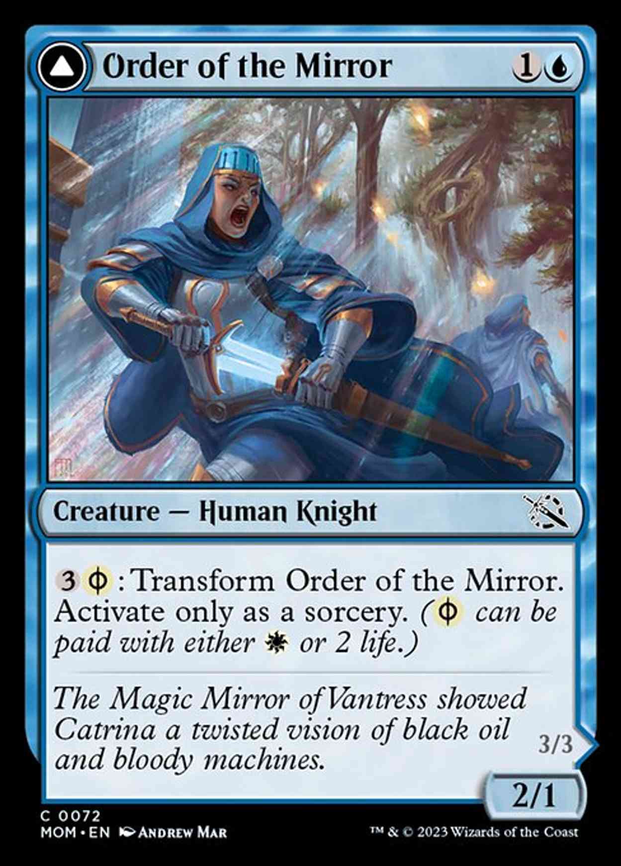 Order of the Mirror magic card front